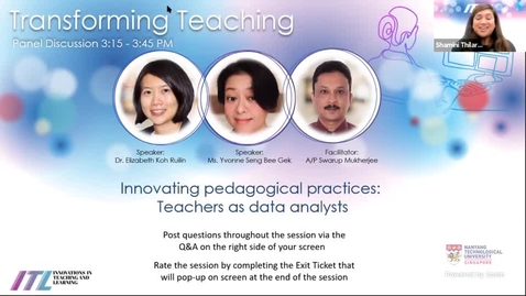 Thumbnail for entry Panel Discussion 2.2: Innovating pedagogical practices: Teachers as data analysts