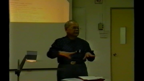 Thumbnail for entry Pelajaran Budaya Melayu oleh Cikgu Mohd Ariff Ahmad (15/10/1990)