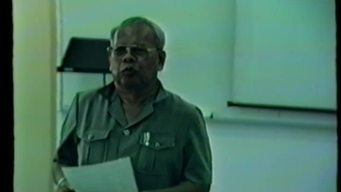Thumbnail for entry Pelajaran Budaya Melayu oleh Cikgu Mohd Ariff Ahmad (11/10/1990)