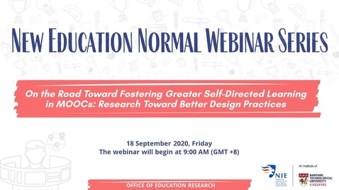 Thumbnail for entry On the Road toward Fostering Greater Self-directed Learning in MOOCs