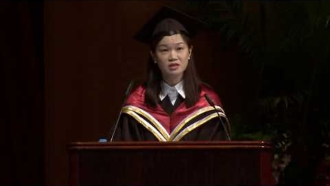 Thumbnail for entry Convocation 2016 - Valedictory Speech by Elis Tan from the MALEC programme