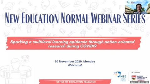 Thumbnail for entry [NEN Webinar] Sparking a multilevel learning epidemic through action-oriented research during COVID-19