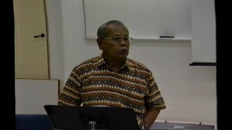 Thumbnail for entry Pelajaran Budaya Melayu oleh Cikgu Mohd Ariff Ahmad (15/11/1990)